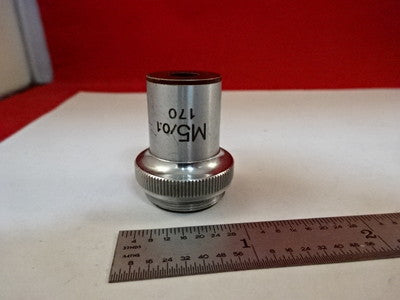 MICROSCOPE PART TIYODA JAPAN M5 OBJECTIVE OPTICS AS IS #AM-46