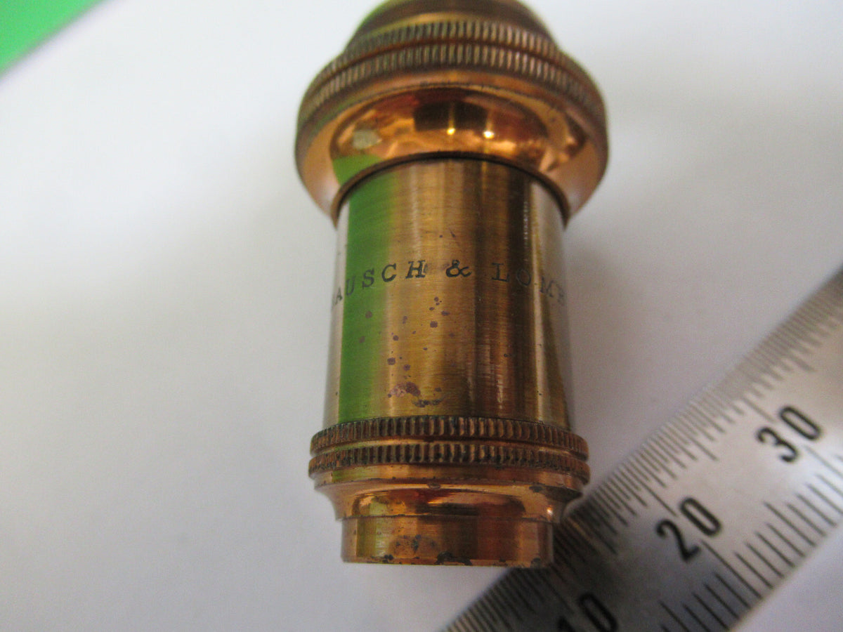 Antique Brass Bausch & Lomb 1 in Objective Microscope Part