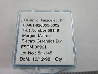 MORGAN MATROC ELECTROCERAMICS PZT-5H PIEZOCERAMIC DISC SENSOR ULTRASONIC ETC dwr