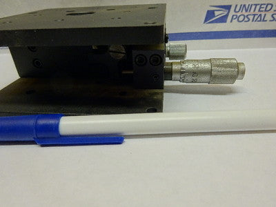 OPTICAL CHUO SEIKI STAGE MICROMETER LASER OPTICS AS IS #82-08-B