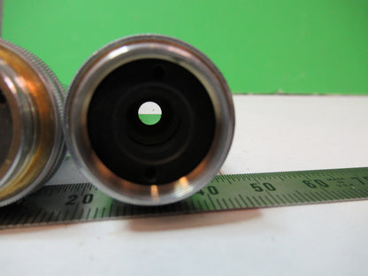 OBJECTIVE LOT BAUSCH LOMB 10X 43X OPTICS MICROSCOPE PART AS PICTURED X2-A-87