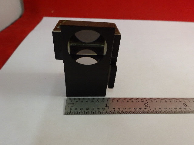 GLASS PRISM OLYMPUS JAPAN HEAD OPTICS MICROSCOPE PART AS IS &2-A-08