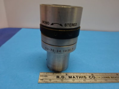 BAUSCH LOMB Okular Okular Stereo 537034 OPTIK MIKROSKOP TEILE WIE BESEHEN &amp;90-A-26