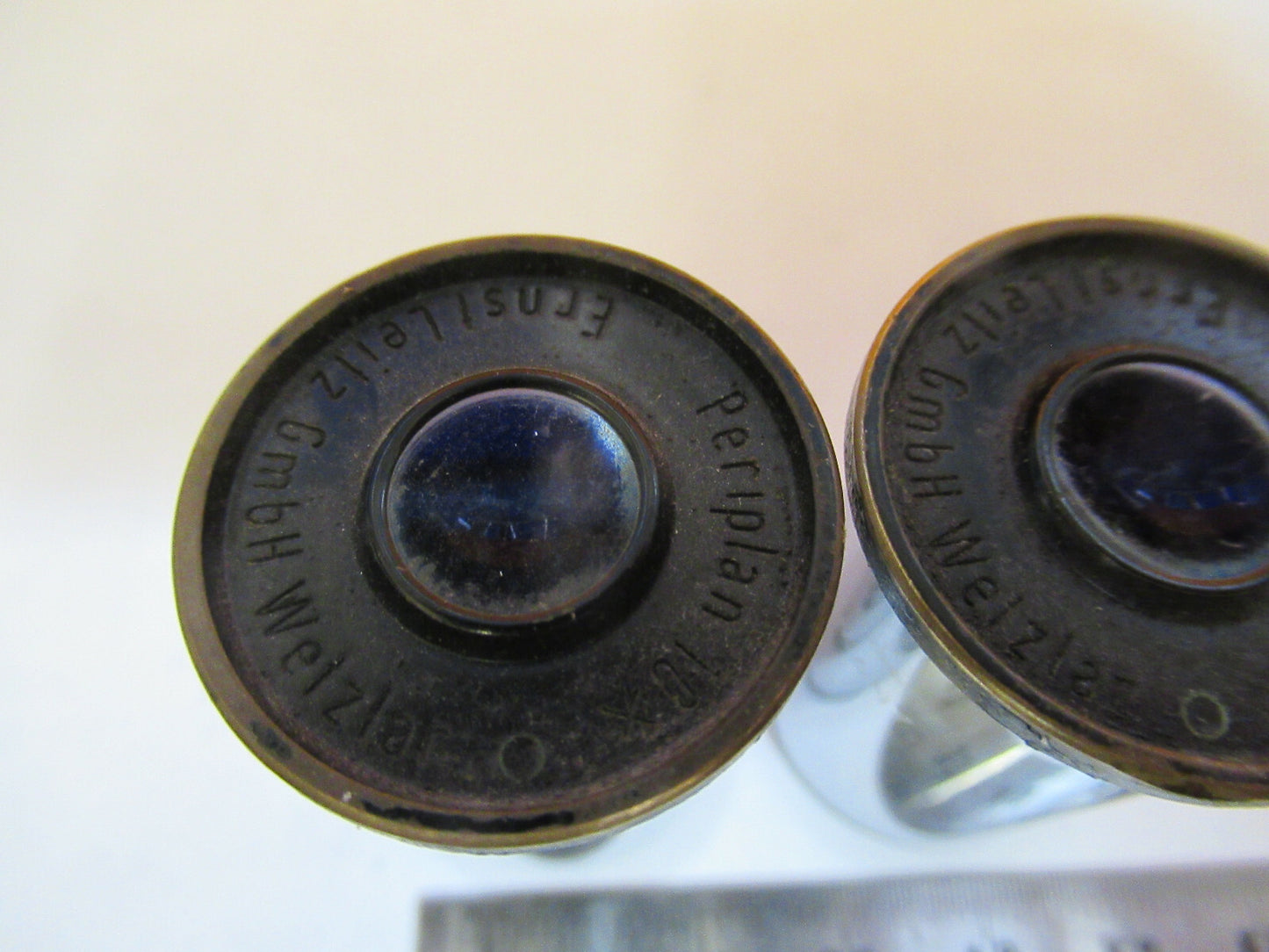Antique Ernst Leitz Eyepiece 10X Pair Microscope Part