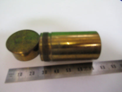 ANTIQUE BRASS LEITZ "6" CANISTER OBJECTIVE MICROSCOPE PART AS PICTURED P2-B-39