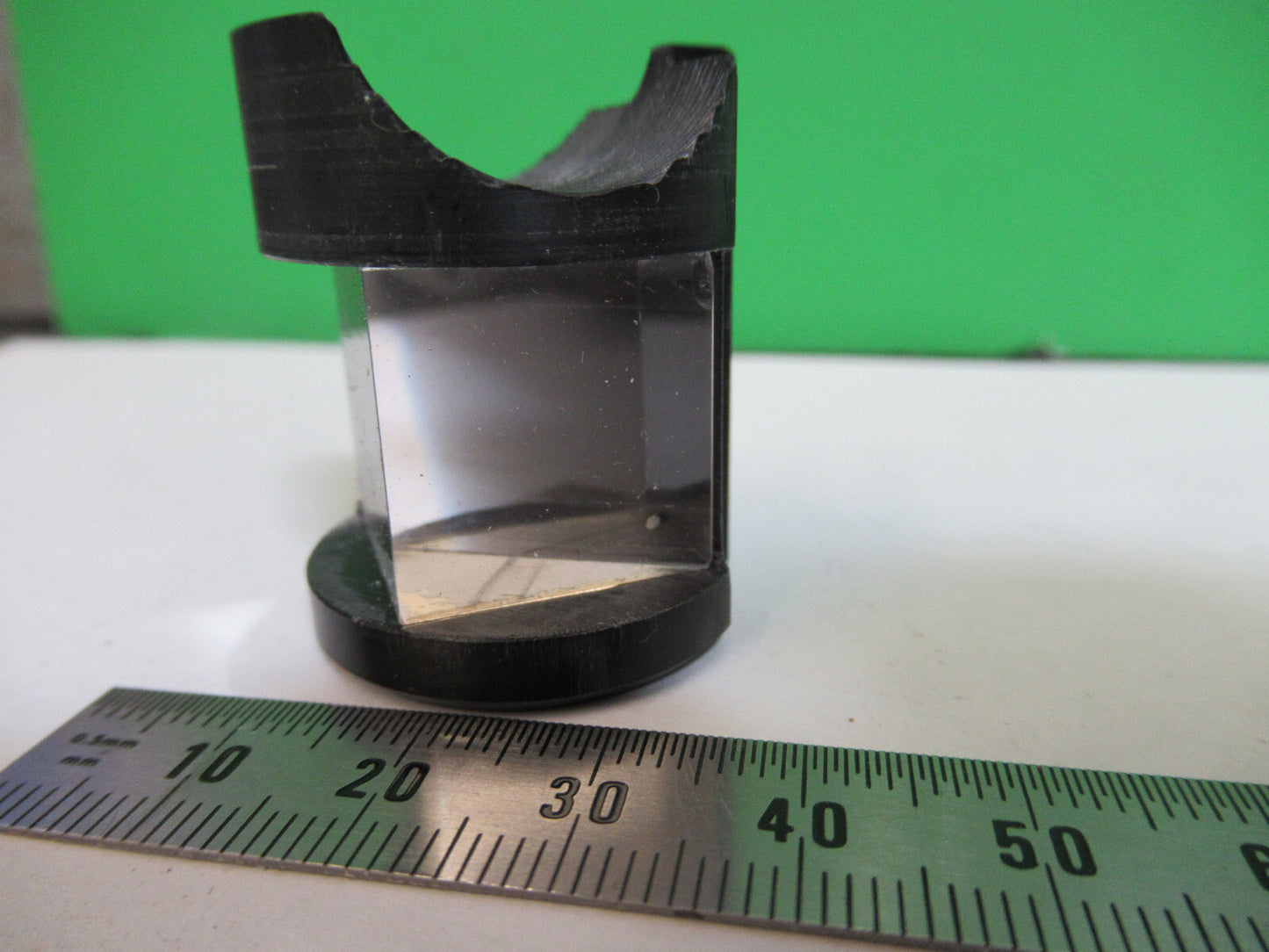 NIKON JAPAN GLASS PRISM HEAD OPTICS MICROSCOPE PART AS PICTURED 80-B-35