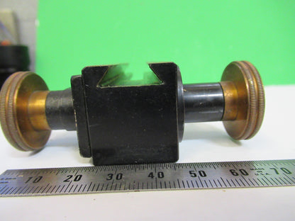 ANTIQUE BAUSCH LOMB MICRO STAGE KNOBS BRASS MICROSCOPE PART AS PICTURED S7-A-08