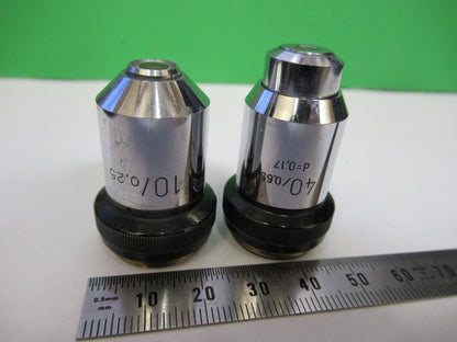 Lot 2 Ea Wild M20 M11 Objective 10X 40X Microscope Part