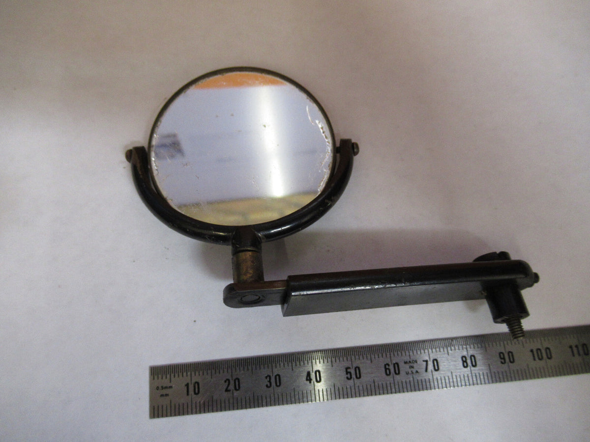 ANTIQUE BAUSCH LOMB MIRROR ASSEMBLY OPTICS MICROSCOPE PART AS PICTURED Y3-A-22