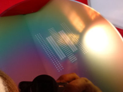 COLLECTABLE SEMICONDUCTOR WAFER SILICON WITH COMPONENTS NICE AS IS #83-A-23