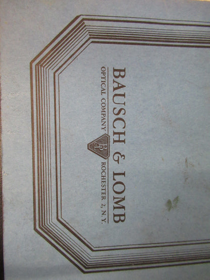 Antique Bausch & Lomb Use of Microscope Booklet 1932-49 Part