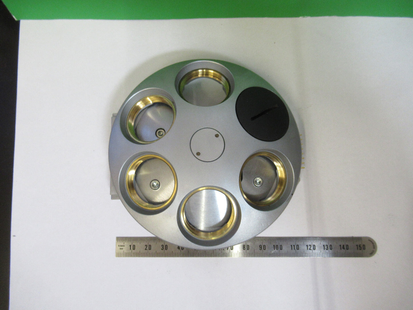 LEICA GERMANY SEXTUPLE NOSEPIECE MICROSCOPE PART AS PICTURED W5-B-124