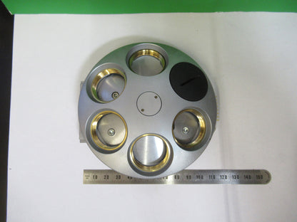 LEICA GERMANY SEXTUPLE NOSEPIECE MICROSCOPE PART AS PICTURED W5-B-124