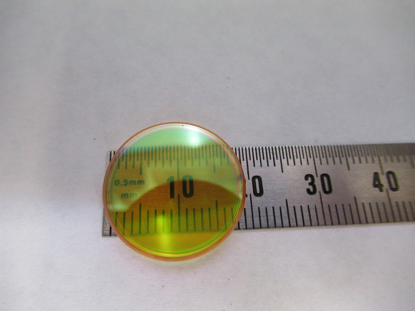 OPTICAL ZnSe ZINC SELENIDE INFRARED LENS PL-CX IR OPTICS AS PICTURED U8-A-76