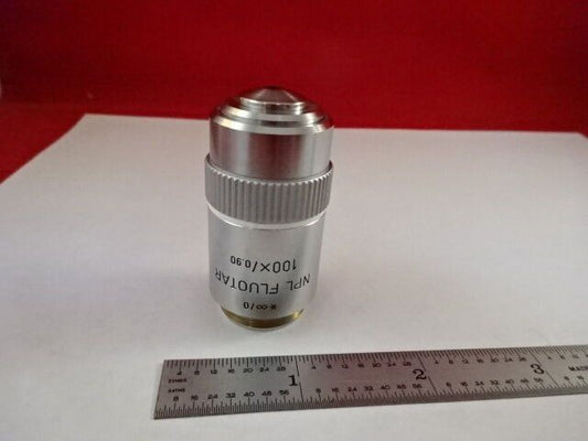 MIKROSKOPTEIL OBJEKTIV LEITZ GERMANY FLUOTAR 100X INFINI OPTICS AS IS #F2-A-9