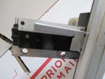 MICROMETER CLIPS STAGE JAPAN MICROSCOPE PART AS PICTURED &12-A-98