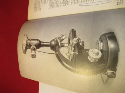 Vintage Carl Zeiss AG Germany Manual Catalog Microscope Part