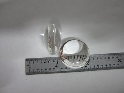 Lot 2 Ea Optical Bi Convex Lenses Laser Optics