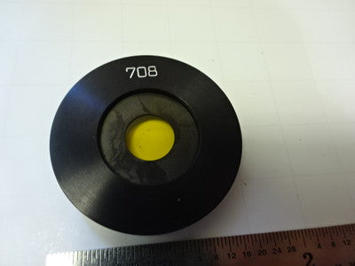 Microscope Part American Optical Co. American Round Yellow 708 Filter Optics B
