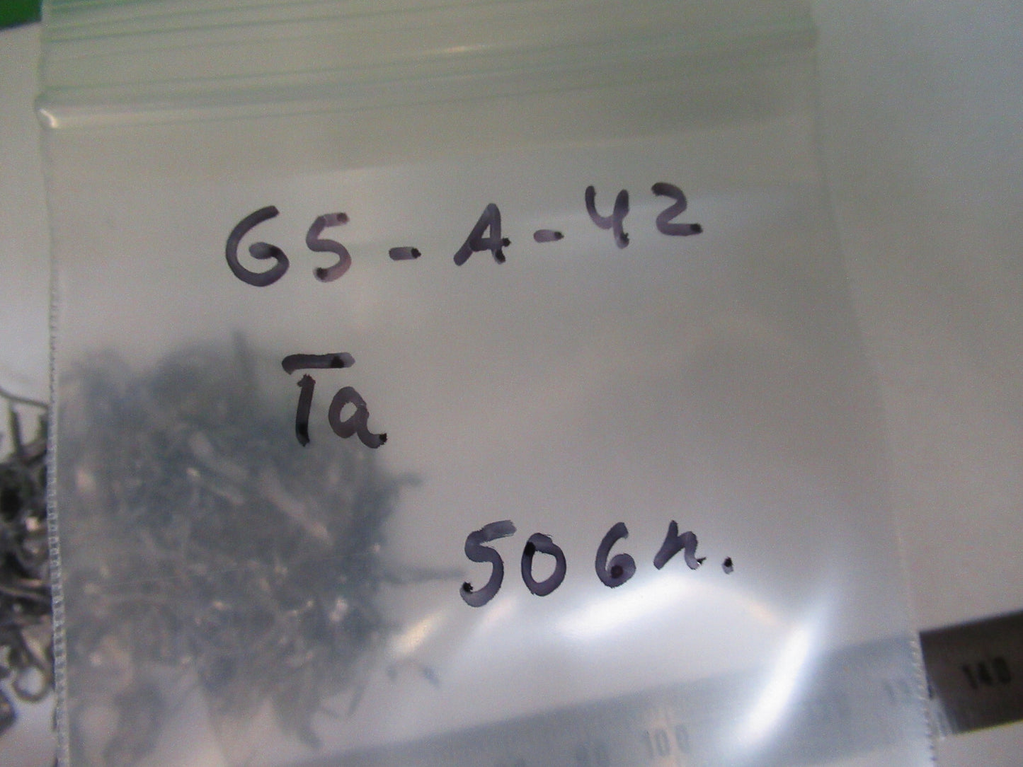 METAL TANTALUM ALLOY 99.5% CHEMICAL ELEMENT 50 GRAMS AS PICTURED #G5-A-42