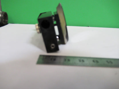 OLYMPUS JAPAN MOUNTED GLASS FLAT MIRROR MICROSCOPE PART AS PICTURED T4-A-26