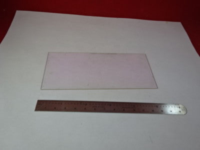 Optical Coated Glass Plate [some blemishes] Optics AS IS