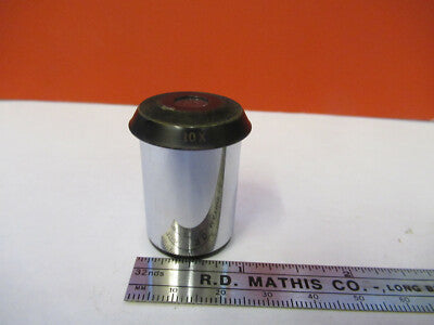 ANTIQUE BAUSCH LOMB EYEPIECE 10X OPTICS MICROSCOPE PART AS PICTURED &8z-a-115