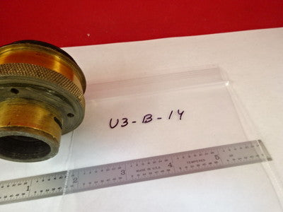 Vintage Antique Brass Optical Lens Collimator Optics B