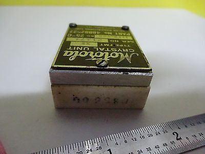 ANTIQUE QUARZ FUNKKRISTALL US 1944 MOTOROLA WWII FREQUENZSTEUERUNG #W7-58