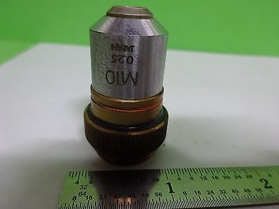 FOR PARTS MICROSCOPE OLYMPUS M10 OBJECTIVE  JAPAN OPTICS BIN#K1-M-17