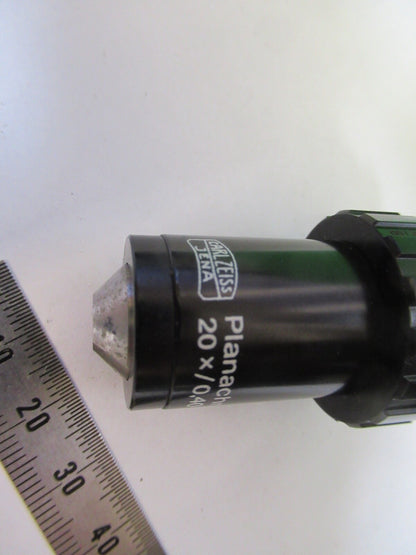 ZEISS JENA OBJECTIVE INFINITY 20X PLANACHROMAT GERMANY MICROSCOPE PART z1-b-55