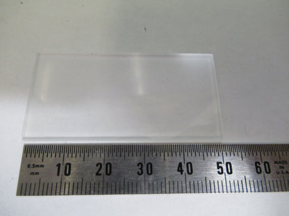 OPTICAL GLASS NAUGATUCK 2" x 1" x 2mm FROSTED DIFFUSE OPTICS AS PICTURED 98-A-10