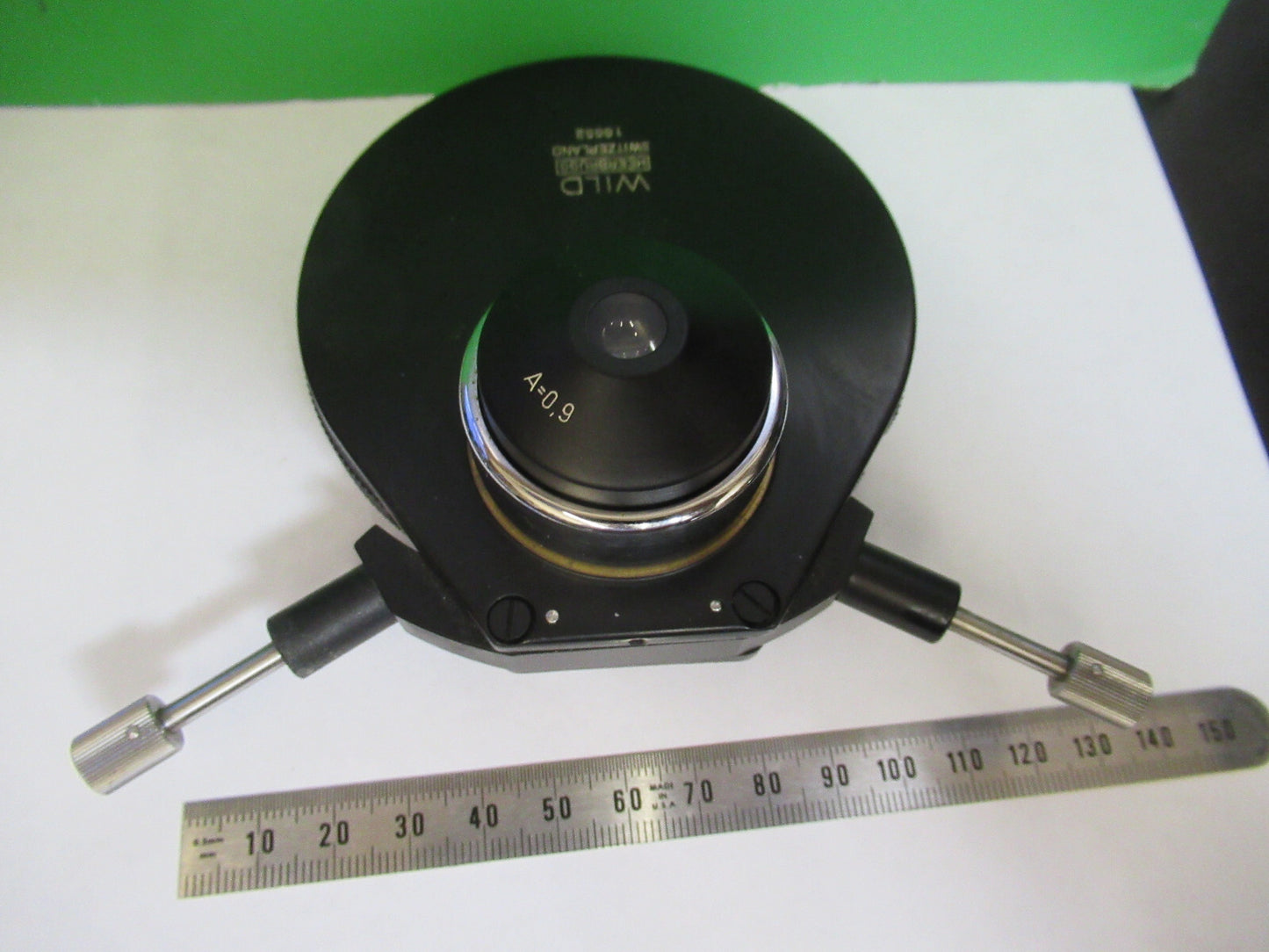 WILD HEERBURGG PHASE CONTRAST CONDENSER MICROSCOPE PART AS PICTURED &S8-A-81