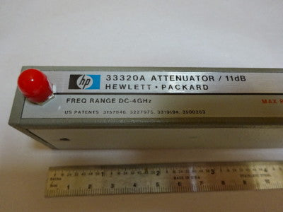 HP 33320A VARIABLE ATTENUATOR 11 dB FREQUENCY DC-4 GHz NEW AS PICTURED &Z7-D-01