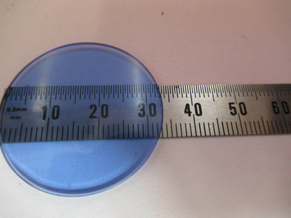 Optical Glass Bausch & Lomb Blue Filter Microscope Part Optics