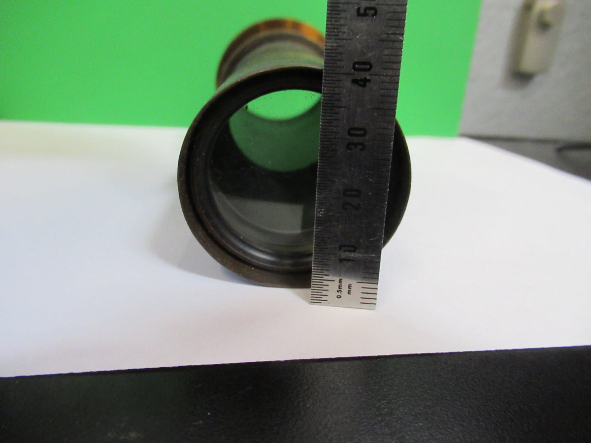Antique Brass Tubus + Lens Unknown Collimator Scope Part