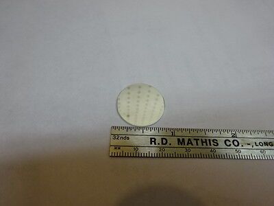 OPTICAL FILTER OPTICS AS IS #81-13