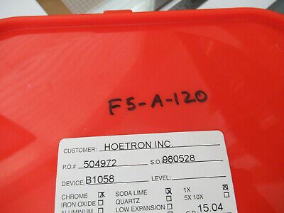 COLLECTABLE PHOTOMASK HOETRON ELECTRONIC COMPONENTS RARE AS PICTURED &F5-A-120