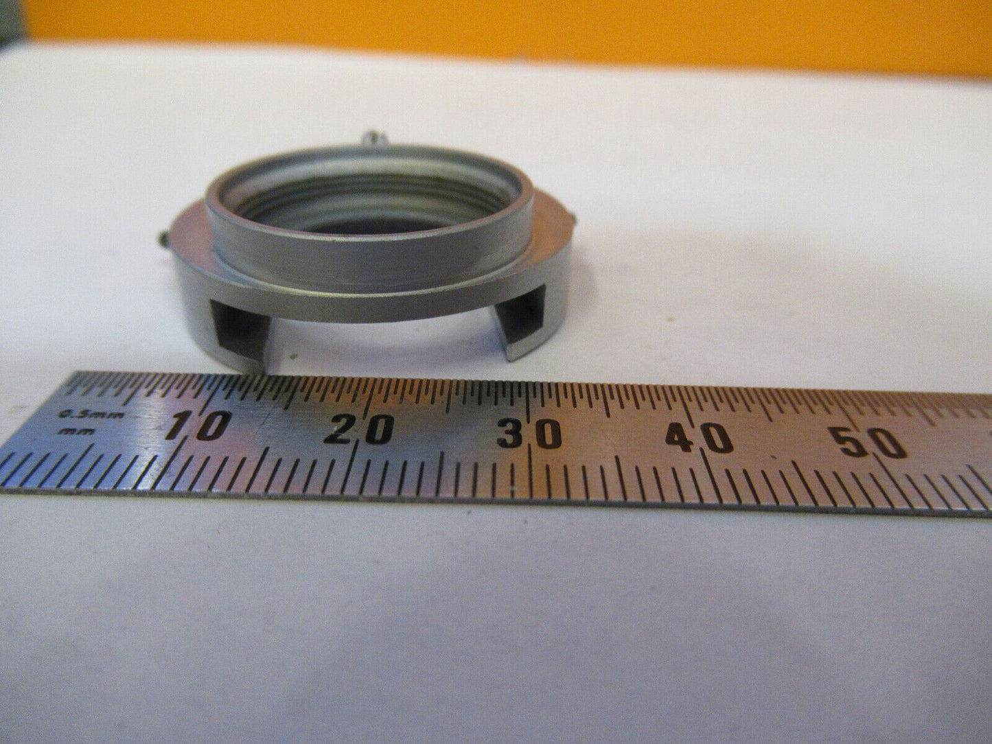 COLLAR OBJECTIVE BAUSCH LOMB POL MICROSCOPE PART AS PICTURED &F9-A-57