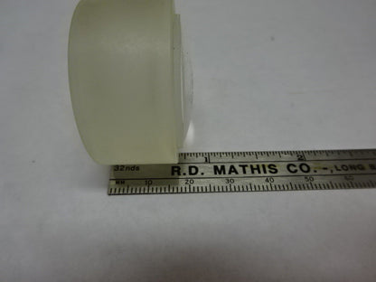 THICK LENS BI CONVEX GLASS OPTICS MICROSCOPE PART AS IS &83-28