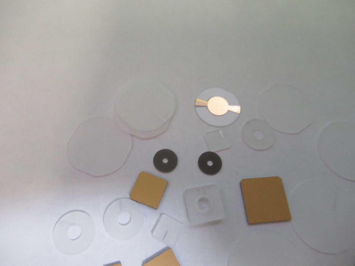 Lot Blanks Piezoelectric Quartz Crystal X-y-cut Gold Coated Piezo Sensor
