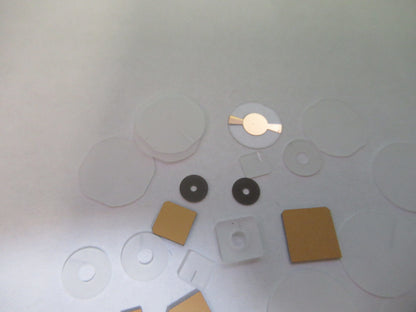 Lot Blanks Piezoelectric Quartz Crystal X-y-cut Gold Coated Piezo Sensor