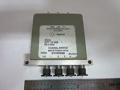 AGILENT HP COAXIAL SWITCH 8763A HF-MIKROWELLENFREQUENZ #1E-M-3
