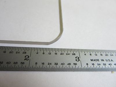 MICROSCOPE PART PLEXIGLAS PLASTIC STAGE MICROSCOPE OPTICS AS IS BIN#32-B-19