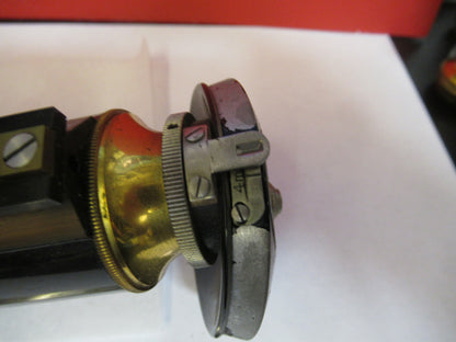 Antique Brass Bausch & Lomb Tubus + Nosepiece Microscope Part