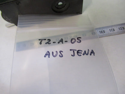 AUS JENA GERMANY SLIDE IRIS DIAPHRAGM OPTICS MICROSCOPE PART AS PICTURED T2-A-05