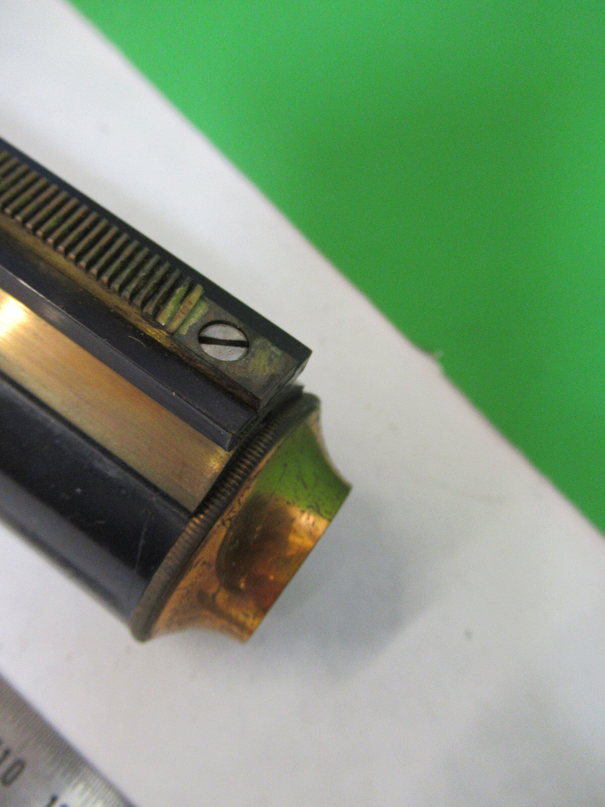 Antique Brass Bausch & Lomb Tubus Microscope Part