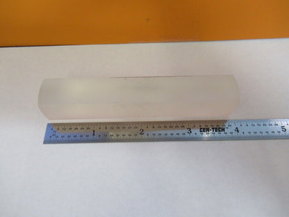 OPTICAL LONG BI CONVEX BAR GLASS LENS RARE LASER OPTICS AS PICTURED &27-A-55