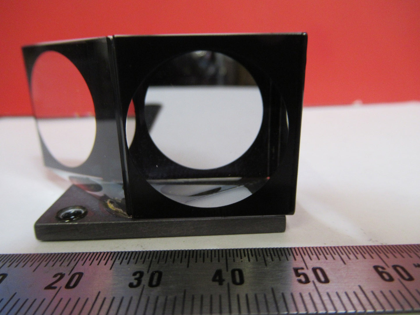 LEICA LEITZ GERMANY DMRB HEAD GLASS PRISM MICROSCOPE PART AS PICTURED T5-A-14