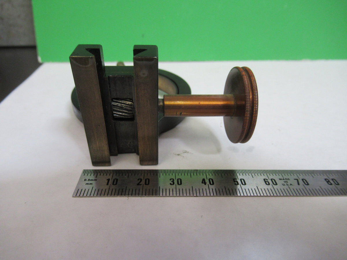 ANTIQUE BAUSCH LOMB CONDENSER HOLDER MICROSCOPE PART AS PICTURED H7-B-76